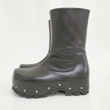 JIL SANDER + Side Zip Ankle Boot 定価254100円 サイズ42 J50WU0020/P4942 ブーツ 24AW ブラック メンズ ジルサンダー【中古】5-0514T♪
