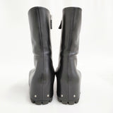 JIL SANDER + Side Zip Ankle Boot 定価254100円 サイズ42 J50WU0020/P4942 ブーツ 24AW ブラック メンズ ジルサンダー【中古】5-0514T♪