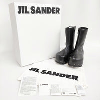 JIL SANDER + Side Zip Ankle Boot 定価254100円 サイズ42 J50WU0020/P4942 ブーツ 24AW ブラック メンズ ジルサンダー【中古】5-0514T♪