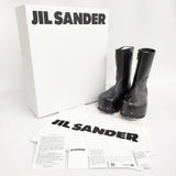 JIL SANDER + Side Zip Ankle Boot 定価254100円 サイズ42 J50WU0020/P4942 ブーツ 24AW ブラック メンズ ジルサンダー【中古】5-0514T♪