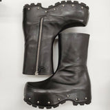 JIL SANDER + Side Zip Ankle Boot 定価254100円 サイズ42 J50WU0020/P4942 ブーツ 24AW ブラック メンズ ジルサンダー【中古】5-0514T♪