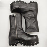 JIL SANDER + Side Zip Ankle Boot 定価254100円 サイズ42 J50WU0020/P4942 ブーツ 24AW ブラック メンズ ジルサンダー【中古】5-0514T♪