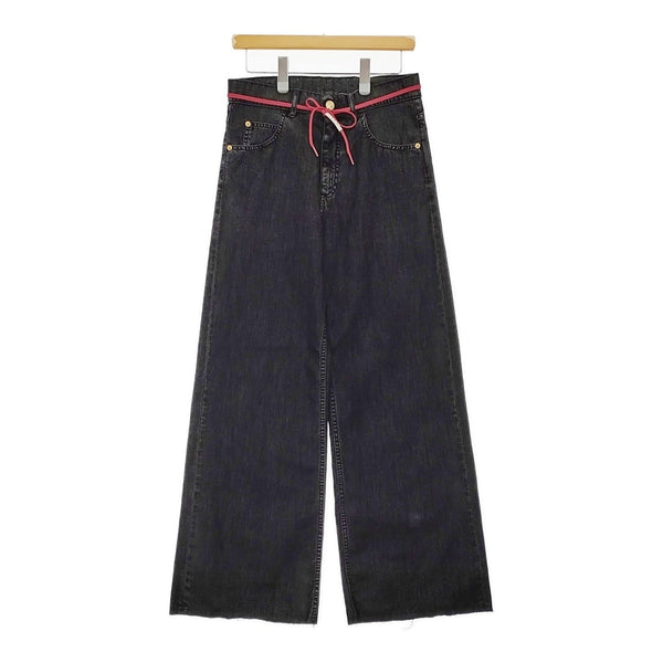 MARNI GARMENT DYED FLOCK DENIM PUJU0019A0 USCV98 サイズ28 デニムパンツ 24SS ブラック メンズ マルニ【中古】5-0429G♪