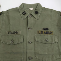 US.ARMY 70's ユーティリティシャツ 70年代 15 1/2 X33 長袖シャツ カーキ メンズ ユーエスアーミー/アメリカ軍【中古】5-0805M♪