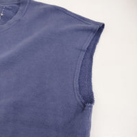 VISVIM MONDO SWEAT S/L DMGD (U.D.) 0124105010023 ノースリーブ スウェット 24SS ブルー メンズ ビズビム/ヴィズヴィム【中古】5-0713S♪