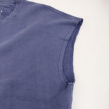 VISVIM MONDO SWEAT S/L DMGD (U.D.) 0124105010023 ノースリーブ スウェット 24SS ブルー メンズ ビズビム/ヴィズヴィム【中古】5-0713S♪