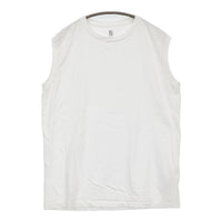 BATONER MERIYASU NO SLEEVE コットン ノースリーブ サイズ2 BN-24SM-062 定価9900円 カットソー 24SS ホワイト メンズ バトナー【中古】5-0704S♪