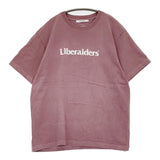Liberaiders Destination Unknown サイズM ロゴプリント 半袖Ｔシャツ カットソー ピンク メンズ リベレイダース【中古】5-0704S♪