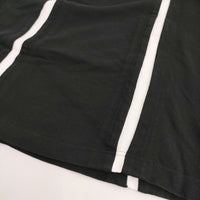 COMME des GARCONS HOMME DEUX 鹿の子 切替 DI-T011 M ポロシャツ AD2021 ブラック ホワイト メンズ コムデギャルソンオムドゥ【中古】5-0713S♪