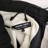 COMME des GARCONS HOMME DEUX ウール イージーパンツ DH-P024 L パンツ AD2021 ブラック メンズ コムデギャルソンオムドゥ【中古】5-1008T♪