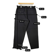 COMME des GARCONS HOMME DEUX ウール イージーパンツ DH-P024 L パンツ AD2021 ブラック メンズ コムデギャルソンオムドゥ【中古】5-1008T♪
