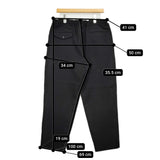 COMME des GARCONS HOMME DEUX ウール イージーパンツ DH-P024 L パンツ AD2021 ブラック メンズ コムデギャルソンオムドゥ【中古】5-1008T♪