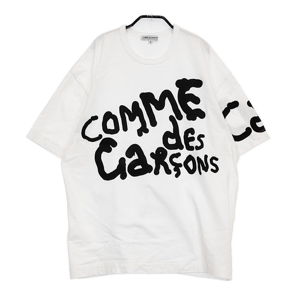 COMME des GARCONS Alisa Yoffe OK-T101 サイズS 半袖Ｔシャツ カットソー AD2024 ホワイト ブラック メンズ コムデギャルソン【中古】5-0514S♪