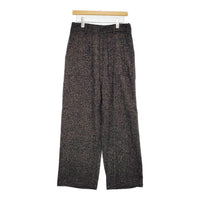 YOKE 新品 TWEED WIDE-LEG BAKER PANTS 定価50600円 YK24FW0728P サイズ2 ツイードワイド パンツ 24AW ブラック メンズ ヨーク【中古】5-1008T♪