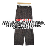 YOKE 新品 TWEED WIDE-LEG BAKER PANTS 定価50600円 YK24FW0728P サイズ2 ツイードワイド パンツ 24AW ブラック メンズ ヨーク【中古】5-1008T♪