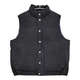 A.PRESSE 新品 Suede Down Vest 定価242000円 ゴートレザー 24AAP-01-07H ダウンベスト 24AW ネイビー メンズ アプレッセ【中古】5-1008T♪