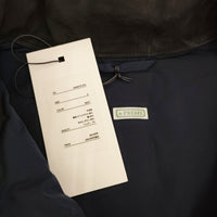 A.PRESSE 新品 Suede Down Vest 定価242000円 ゴートレザー 24AAP-01-07H ダウンベスト 24AW ネイビー メンズ アプレッセ【中古】5-1008T♪