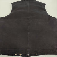 A.PRESSE 新品 Suede Down Vest 定価242000円 ゴートレザー 24AAP-01-07H ダウンベスト 24AW ネイビー メンズ アプレッセ【中古】5-1008T♪