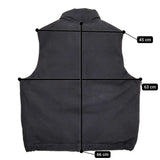A.PRESSE 新品 Suede Down Vest 定価242000円 ゴートレザー 24AAP-01-07H ダウンベスト 24AW ネイビー メンズ アプレッセ【中古】5-1008T♪