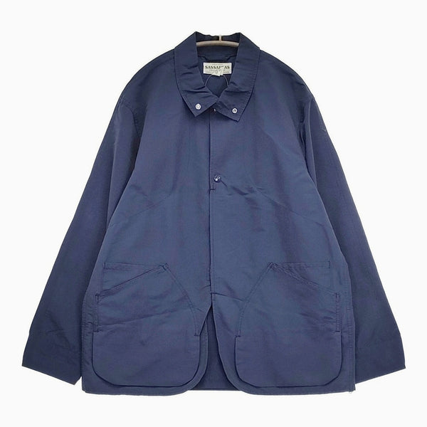 SASSAFRAS ブルゾン サイズM ナイロンジャケット ネイビー メンズ ササフラス【中古】5-0805M♪