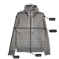 Jackman GG SWEAT PARKA JM7873 ジップアップ パーカー グレー メンズ ジャックマン【中古】5-0714M∞
