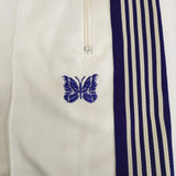 Needles Track Pant Poly Smooth MR286 トラックパンツ ジャージ サイズM パンツ ホワイト パープル メンズ ニードルス【中古】5-0805G♪