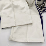 Needles Track Pant Poly Smooth MR286 トラックパンツ ジャージ サイズM パンツ ホワイト パープル メンズ ニードルス【中古】5-0805G♪