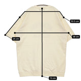 BILLVAN ビルバン MEMPHIS 半袖 サイズXL カレッジプリント スウェット アイボリー メンズ【中古】5-0704S♪