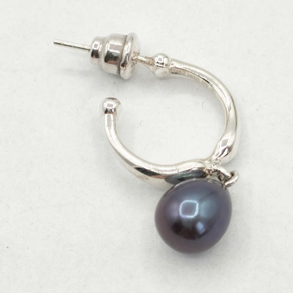 MARA PARIS マラパリ シルバー925 ピアス 片耳のみ イヤリング シルバー ネイビー系 レディース【中古】5-0630G∞