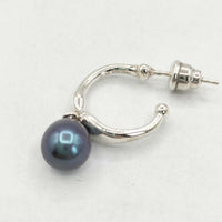 MARA PARIS マラパリ シルバー925 片耳のみ ピアス イヤリング シルバー ネイビー系 レディース【中古】5-0630G∞