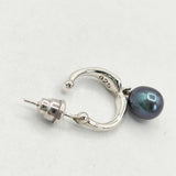 MARA PARIS マラパリ シルバー925 片耳のみ ピアス イヤリング シルバー ネイビー系 レディース【中古】5-0630G∞