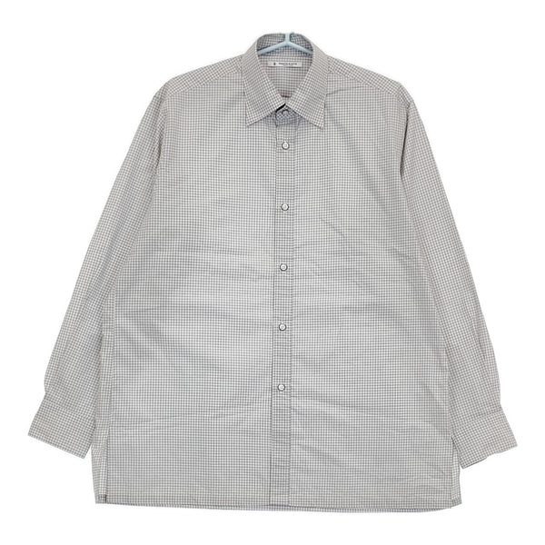MAATEE & SONS AINT GELMAN MT5103-0603 定価42900円 サイズ2 長袖シャツ 25SS グレー ホワイト メンズ マーティーアンドサンズ【中古】5-0514M♪
