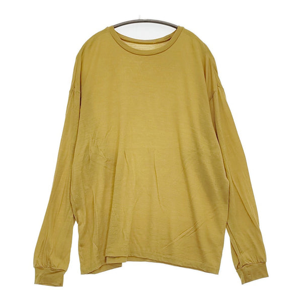 un/unbient ウールカットソー ニット uncu16-1 サイズ4 長袖Ｔシャツ カットソー ロンＴ イエロー メンズ アン【中古】5-1008T♪