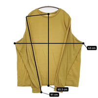 un/unbient ウールカットソー ニット uncu16-1 サイズ4 長袖Ｔシャツ カットソー ロンＴ イエロー メンズ アン【中古】5-1008T♪