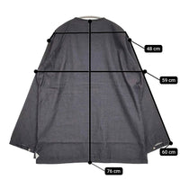 AQUELLOS OJOS VERDES 新品 Sleeping shirt 定価46200円 サイズ3 長袖シャツ 24AW ネイビー メンズ アケヨスオホスヴェルデス【中古】5-0805M♪