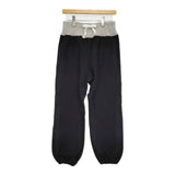 TUKI 新品 cotton long john mix gray rib 定価33000円 0173M サイズ2 スウェット パンツ 24AW ブラック グレー メンズ ツキ【中古】5-0805G♪#