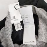 TUKI 新品 cotton long john mix gray rib 定価33000円 0173M サイズ2 スウェット パンツ 24AW ブラック グレー メンズ ツキ【中古】5-0805G♪#