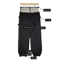TUKI 新品 cotton long john mix gray rib 定価33000円 0173M サイズ2 スウェット パンツ 24AW ブラック グレー メンズ ツキ【中古】5-0805G♪#