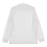 green label relaxing LONG FIBER COTTON クリア モックネック 長袖Ｔシャツ カットソー ロンＴ ホワイト メンズ グリーンレーベルリラクシング【中古】5-0714M∞