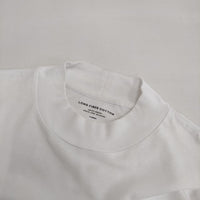 green label relaxing LONG FIBER COTTON クリア モックネック 長袖Ｔシャツ カットソー ロンＴ ホワイト メンズ グリーンレーベルリラクシング【中古】5-0714M∞