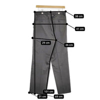 green label relaxing【美品】イージースラックス グレー L green label relaxing TRツイル ワイド ストレート イージー