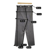 green label relaxing TRツイル ワイド ストレート イージーパンツ 防シワ スラックス パンツ グレー メンズ グリーンレーベルリラクシング【中古】5-0714G∞