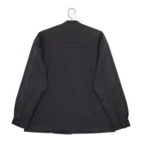 green label relaxing FREELITCH ボックス バンドカラー 防シワ ストレッチ 長袖シャツ ブラック メンズ グリーンレーベルリラクシング【中古】5-0714M∞