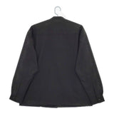 green label relaxing FREELITCH ボックス バンドカラー 防シワ ストレッチ 長袖シャツ ブラック メンズ グリーンレーベルリラクシング【中古】5-0714M∞