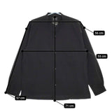 green label relaxing FREELITCH ボックス バンドカラー 防シワ ストレッチ 長袖シャツ ブラック メンズ グリーンレーベルリラクシング【中古】5-0714M∞