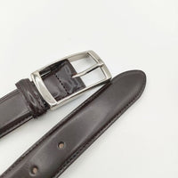green label relaxing UNITED ARROWS サイズ81 レザー ベルト ダークブラウン メンズ グリーンレーベルリラクシング【中古】5-0813G∞
