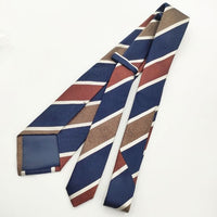 green label relaxing UNITED ARROWS 日本製 シルク ネクタイ ネイビー ブラウン メンズ グリーンレーベルリラクシング【中古】5-0813G∞