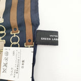 green label relaxing KF ビットPRTシルク/スカーフ 3636-699-0488 スカーフ レッド ネイビー レディース グリーンレーベルリラクシング【中古】5-0918G◎