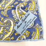 green label relaxing/Marco Tamborini シルク ポケットチーフ スカーフ ミズイロ メンズ グリーンレーベルリラクシング/マルコ タンボリーニ【中古】5-0901G◎