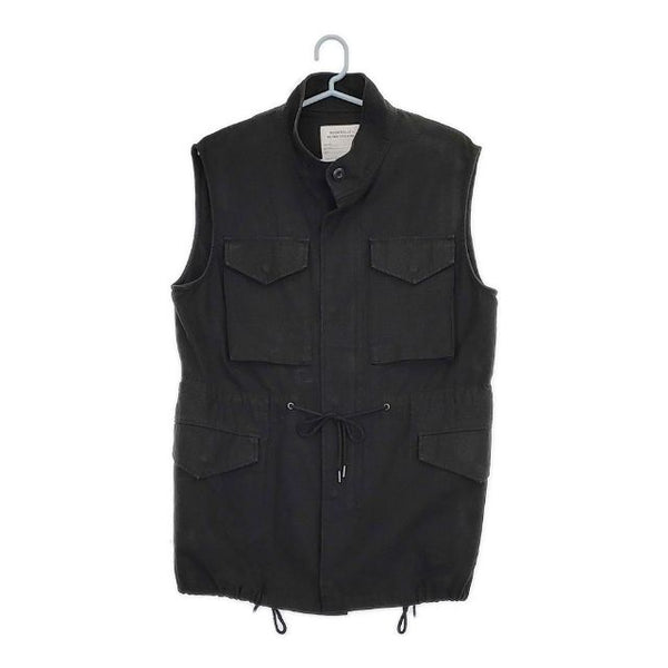 FREAK'S STORE 221-3510 ミリタリーフィールド ベスト ブラック メンズ フリークスストア【中古】5-0714M∞